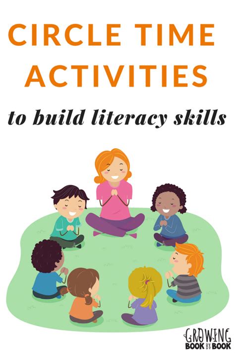 circle time activities  build literacy skills growing book  book