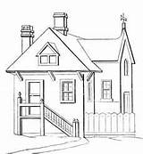 House Pages Coloring Karenswhimsy Colouring sketch template
