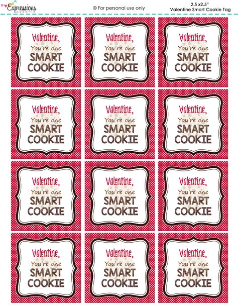 youre  smart cookie valentine printable printable word searches