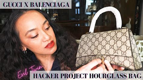 gucci  balenciaga hacker project hourglass bag youtube