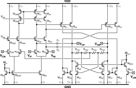 opamp circuit diagram  annotated currents      scientific diagram