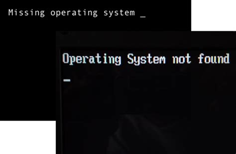 missing operating system not found error in windows