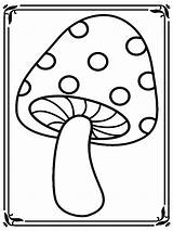Mushroom Coloring Pages Printable Color Print Getdrawings Getcolorings sketch template