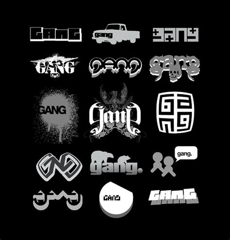 gang logos logo treatments  house  duo gang zythe flickr