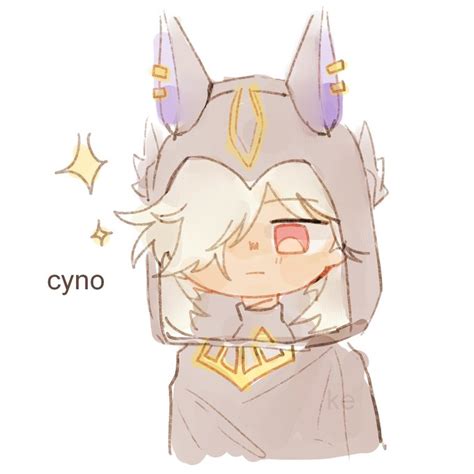 cyno fan art day 67 by kamiiemii on twitter link in comments r