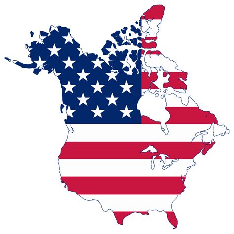 fileflag map  canada  united states american flagpng
