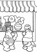 Coloring Shop Toys Pages Toy Front Store Care Bears Drawing Shopping Kids Colouring Color Print Cart Amusing Draw Grocery Getcolorings sketch template