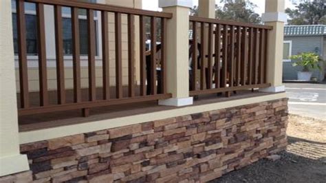 front deck designs mobile home skirting stone  diy home porch house  porch house