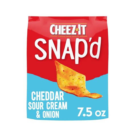 cheez  snapd cheesy baked snacks cheddar sour cream  onion