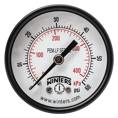 winters pressure gauge    psi range   mnpt    gauge accuracy tv