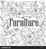 Furniture Coloring 34kb 1600px 1500 sketch template