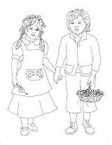 Coloring Pages Hansel Gretel sketch template