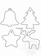 Christmas Patterns Ornament Felt Coloring sketch template