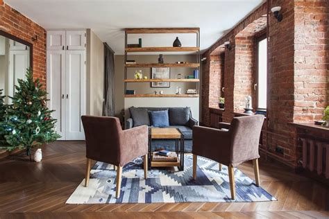 studio apartment stays authentic  keeping  brick walls intact