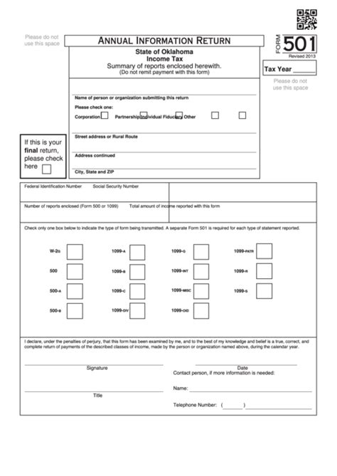 fillable form  annual information return printable