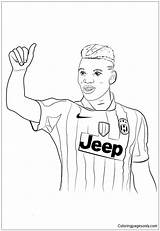 Pogba Paul Pages Coloring Draw Color Online Adults sketch template