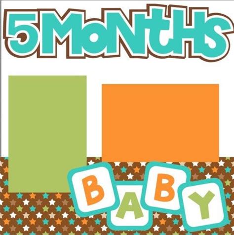 babys  month  month months premade scrapbook