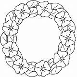 Coloring Pages Wreaths Poppy Remembrance Wreath Popular sketch template