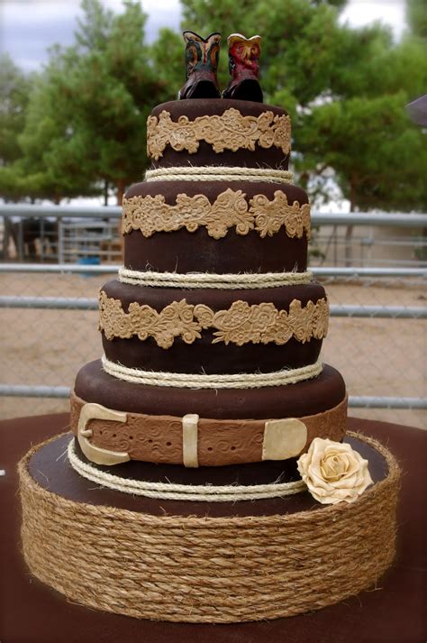 sweet street cakes western wedding cake