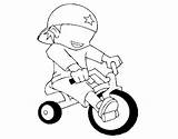 Tricycle Coloring Boy Getcolorings Coloringcrew Pages sketch template