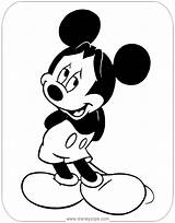 Mickey Shy Disneyclips sketch template
