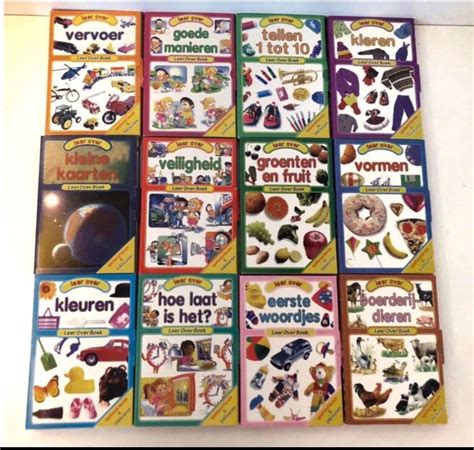leer  kinderboeken set  boekjes spelend leren en inkleuren tweedehands boekenbalie
