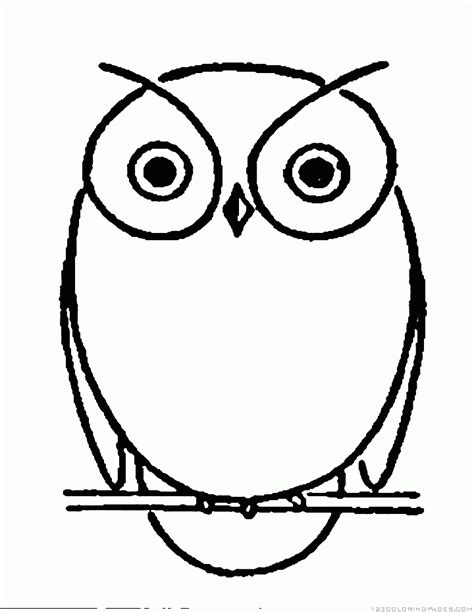 owl coloring pages part