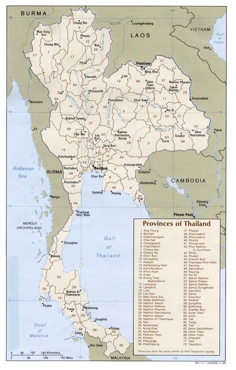 Thailand Maps Perry Castañeda Map Collection Ut Library Online