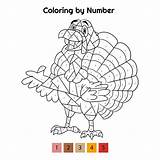 Thanksgiving Color Number Coloring Printable Pages Activity Kids Printables Activities Sheets Printablee Crafts Via sketch template