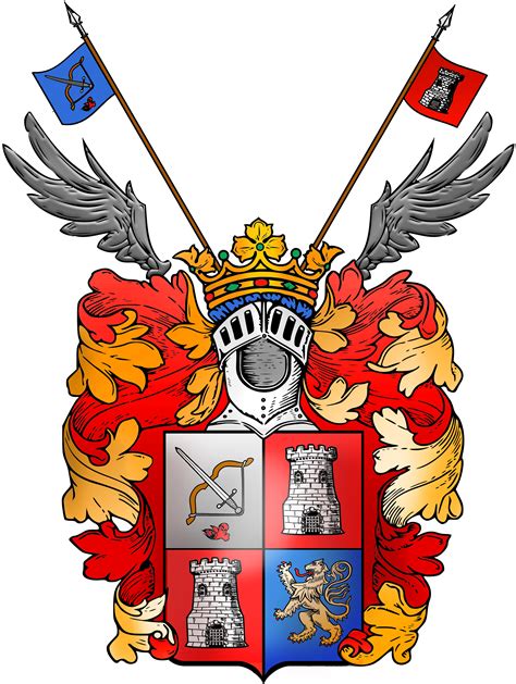 family crest template clipart