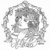 Virgo Signo Capricorn Related sketch template