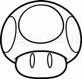 Mario Mushroom Coloring Drawing Super Pages Bros Para Draw Colouring Desenho Drawings Colorir Brothers Printable Line Tattoo Tattoos Step Desenhos sketch template