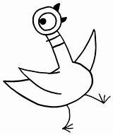 Pigeon Willems Piggie Sketchite Pigeons Gerald Pidgeon Clipartmag Clipartmax sketch template