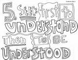 Seek Understood Classroomdoodles sketch template