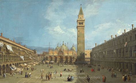 Canaletto Piazza San Marco With The Basilica Painting