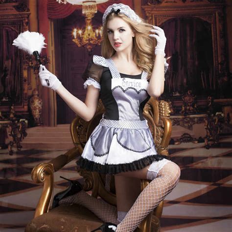 new arrival nite french maid costume room servant cosplay