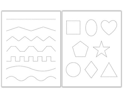 tracing worksheets  kindergarten printable kindergarten