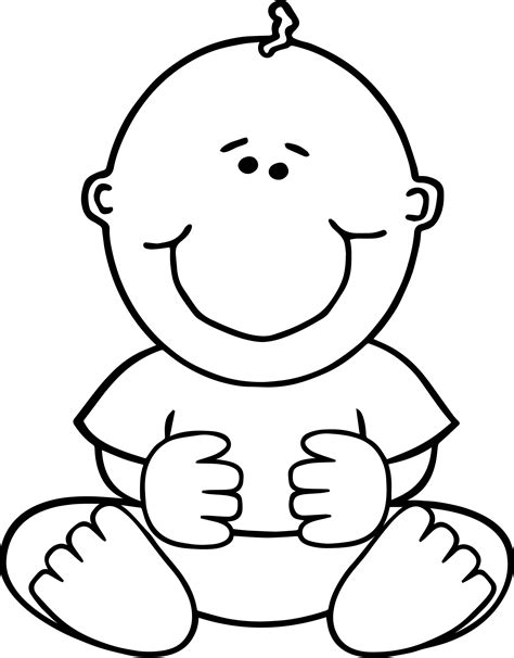 awesome sitdown baby boy coloring page baby coloring pages coloring