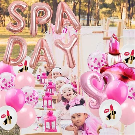 spa party photo booth etsy