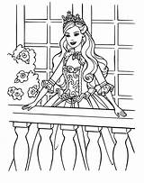 Barbie Princess Coloring Pages Color sketch template