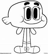 Gumball Coloring Pages Amazing Cartoon Network Printable Darwin Characters Drawings Print Character Drawing Draw Para Colorear Mundo Color Getcolorings Template sketch template