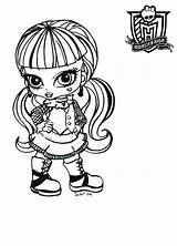 Monster Pages High Clawdeen Coloring Getcolorings Color sketch template