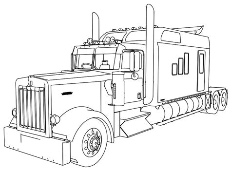 freightliner coloring pages