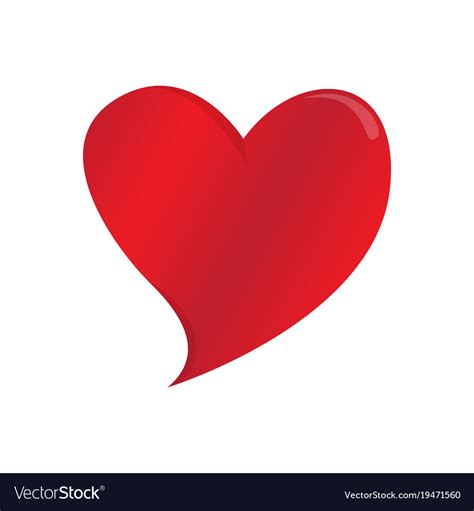 lovely vector image heart shape