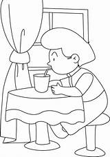 Coloring Water Drinking Pages Drink Drinks Straw Drawing Fountain Soft Kids Getcolorings Printable Color Getdrawings Pictu sketch template