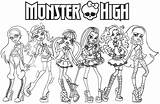 Coloring Pages Monster High Kids sketch template