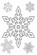 Coloring Winter Pages Snowflake Small Kids Color Printable Snowflakes Nature Schnee Print Christmas Colouring Paper Sterne Template Books Fun Choose sketch template
