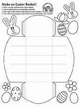 Easter Basket Template Make Coloring Printable Pages Paper Baskets Craft Activities Crayola Crafts Kids Bunny Print Worksheets Paques Sheets Plus sketch template