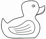 Duck Coloring Rubber Pages Printable sketch template