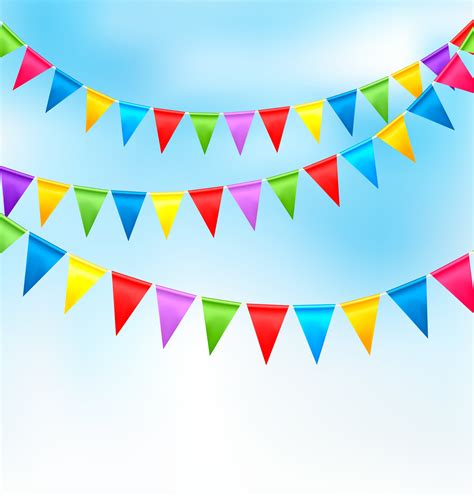 metre rainbow bunting flag kids party decorations  stop kids